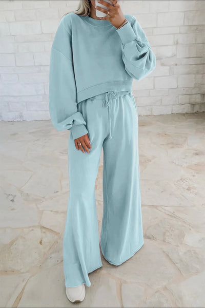 Wide Leg Matching Lounge Set