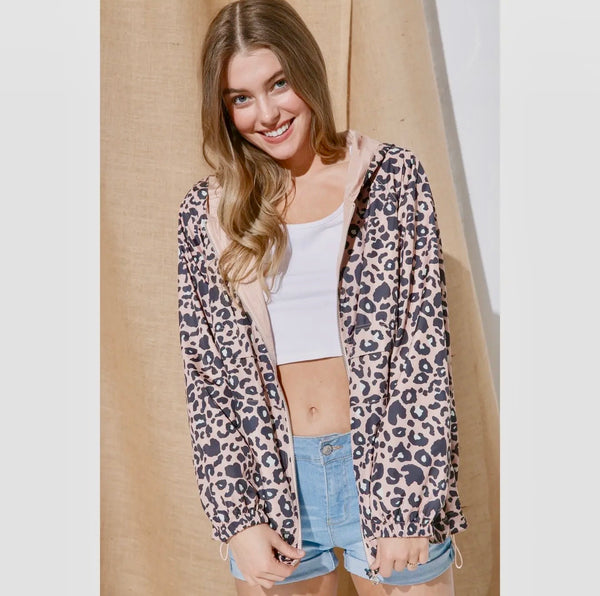 Reversible Contrast Zip Up Hoodie