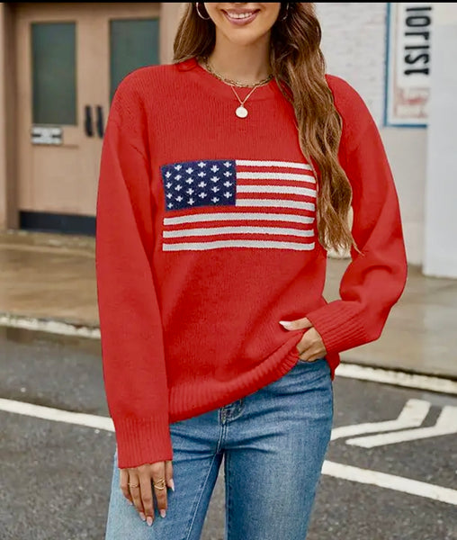 USA Flag Sweater