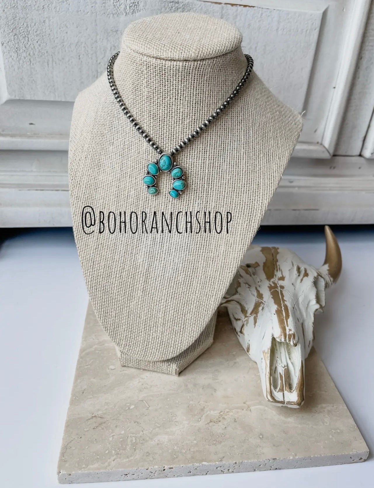 Squash Blossom Choker Pendant Necklace