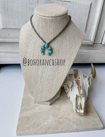 Squash Blossom Choker Pendant Necklace