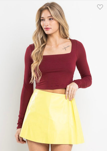 Long Sleeve Crop Top