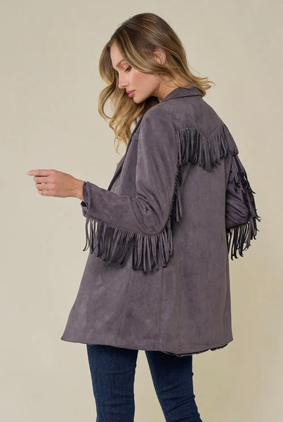 Dutton Fringed Blazer