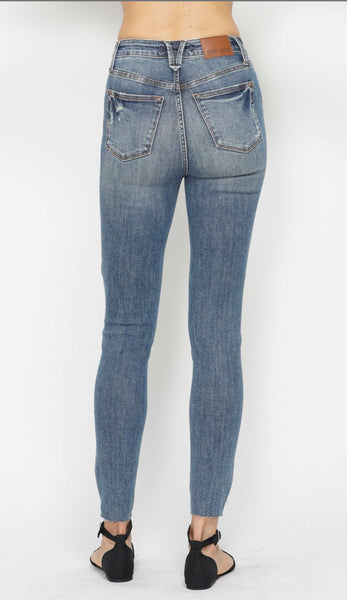 Judy Blue High Waisted Vintage Wash Destroyed Skinny