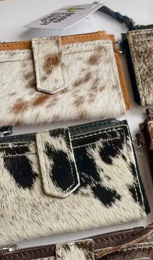 Western Cowhide Wristlet