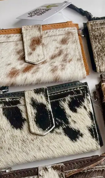 Western Cowhide Wristlet