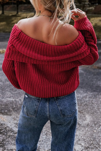 Lady in Red Sweater