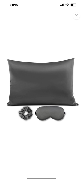 Satin Pillowcase/Sleep Mask/Scrunchie Gift Set