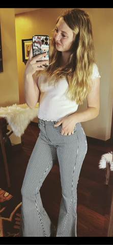 Pin Striped Bell Bottoms